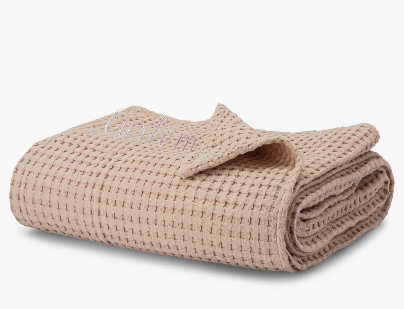 Custom Baby Waffle Blanket